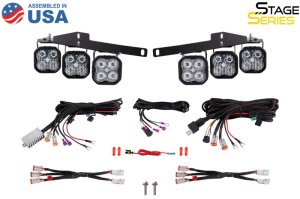 Ford F-150 Fog Light Kit - Front - Diode Dynamics - Stage Series SS3 White Sport, SAE Fog + Combo Beam - White - `17-`20